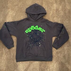SP5DER Wait Web Hoodie - Black - Size L - Brand New- Authentic